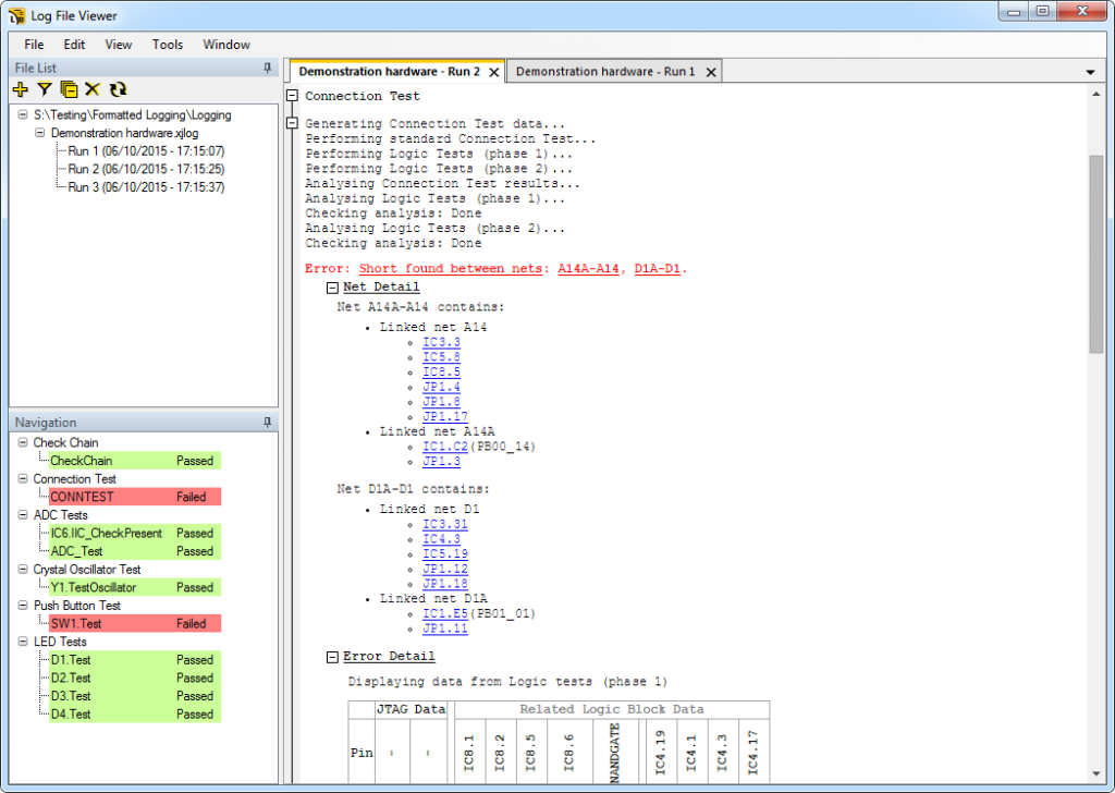 The Log File Viewer